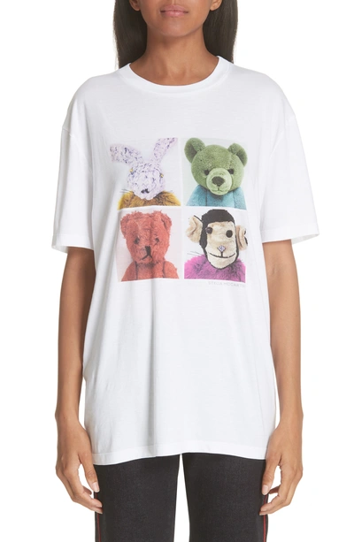 Stella Mccartney Stuffed Animal Graphic Tee In White