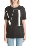 VALENTINO LOGO LETTERS TEE,QB3MG09H4AM