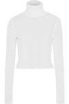 A.L.C A.L.C. WOMAN JONES OPEN-KNIT TURTLENECK SWEATER WHITE,3074457345619769576