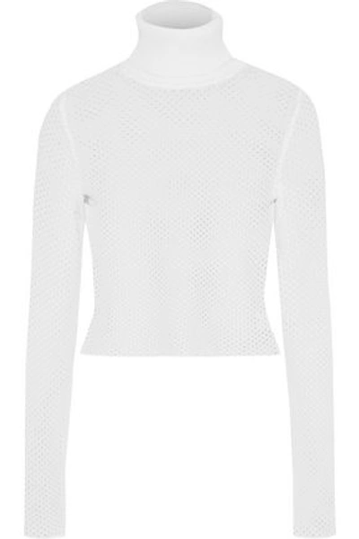 A.l.c Vassar Ribbed Wool Turtleneck Sweater In White