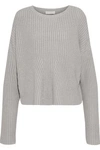 AMANDA WAKELEY AMANDA WAKELEY WOMAN KINISHBA OVERSIZED RIBBED-KNIT SWEATER STONE,3074457345619793266