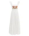CAROLINA K CAROLINA K KUNA EMBROIDERED MAXI DRESS  WHITE/YELLOW/PINK M,119N10-ONL