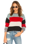 PAM & GELA Crop Striped Sweater,PANX-WK59