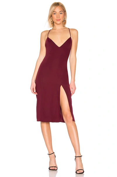 About Us Rhyan Midi Dress In Plum