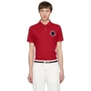 MONCLER MONCLER RED MAGLIA BOXER POLO