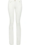 ROBERTO CAVALLI ROBERTO CAVALLI WOMAN LOW-RISE BOOTCUT JEANS OFF-WHITE,3074457345619783670