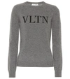 VALENTINO VLTN WOOL AND CASHMERE SWEATER,P00353213