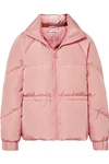 GANNI QUILTED SHELL DOWN JACKET