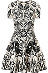 ALEXANDER MCQUEEN JACQUARD-KNIT MINI DRESS