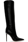 GIANVITO ROSSI 105 PATENT-LEATHER KNEE BOOTS