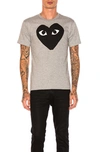 COMME DES GARÇONS PLAY EMBLEM COTTON TEE,CDES-MS8