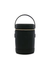 THE DAILY EDITED THE DAILY EDITED MINI CYLINDER BAG IN BLACK.,TDAI-WY24