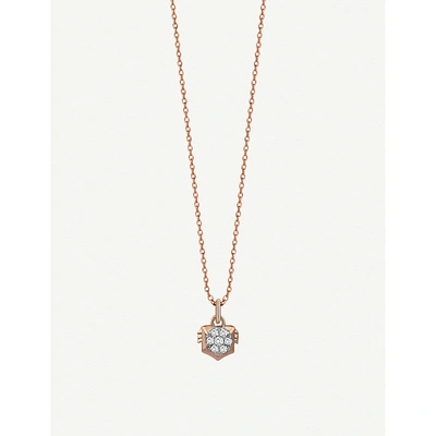 The Alkemistry Kismet By Milka Leo 14ct Rose-gold And Diamond Necklace In Rose Gold