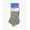 PANTONE ANKLE CUT COTTON-BLEND SOCKS PACK OF TWO