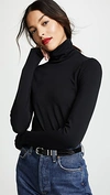 Wolford Sustainable Aurora Turtle Neck Top In Admiral