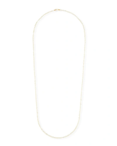 Jude Frances 18k Gold Hammered Circle Chain Necklace, 36"l