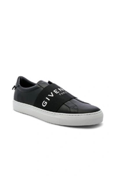 Givenchy Urban Street Logo-print Slip-on Sneakers In Black White