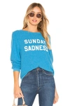 WILDFOX WILDFOX COUTURE SUNDAY SADNESS BAGGY BEACH SWEATSHIRT IN BLUE.,WILD-WK440