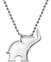 ALEX WOO LITTLE LUCK BY ALEX WOO ELEPHANT PENDANT NECKLACE IN STERLING SILVER