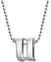 ALEX WOO LITTLE LETTER BY ALEX WOO INITIAL PENDANT NECKLACE IN STERLING SILVER