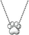 ALEX WOO LITTLE ACTIVISTS BY ALEX WOO PAW PENDANT NECKLACE IN STERLING SILVER