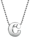 ALEX WOO LITTLE LETTER BY ALEX WOO INITIAL PENDANT NECKLACE IN STERLING SILVER