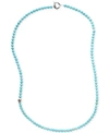 DEGS & SAL MEN'S ONYX BEADED STATEMENT NECKLACE (ALSO IN MANUFACTURED TURQUOISE)