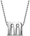 ALEX WOO LITTLE LETTER BY ALEX WOO INITIAL PENDANT NECKLACE IN STERLING SILVER