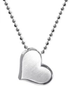 ALEX WOO LITTLE PRINCESS BY ALEX WOO HEART PENDANT NECKLACE IN STERLING SILVER