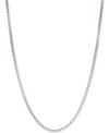 Degs & Sal 24" Box Link Chain Necklace In Sterling Silver (2.3mm) In Silver
