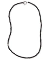 Degs & Sal Men's Onyx Beaded Statement Necklace (also In Manufactured Turquoise) In Onyx