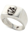 Degs & Sal Men's Skull Ring In Sterling Silver In Silver