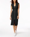 ALMOST FAMOUS JUNIORS' ZIP-FRONT DRESS