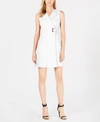 CALVIN KLEIN PETITE FAUX-WRAP DRESS