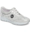 Mephisto 'yael' Soft-air Sneaker In Silver Leather