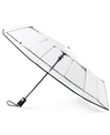 TOTES 3-SECTION AUTO-OPEN CLEAR UMBRELLA