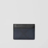 BURBERRY London Check and Leather Card Case