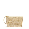 THACKER NEW YORK Large Ring Pouch In Gold Glitter