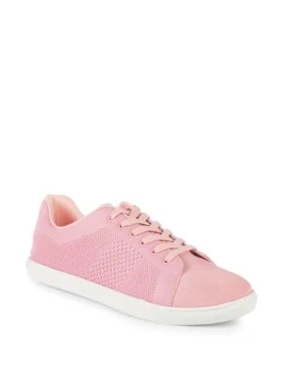 J/slides Low-top Lace-up Trainers In Pink