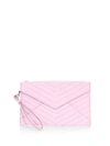 REBECCA MINKOFF Leo Quilted Leather Envelope Clutch
