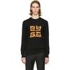 GIVENCHY GIVENCHY BLACK BRUSHED 4G SWEATER