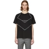 GIVENCHY GIVENCHY BLACK CONTRAST STITCHING LOGO T-SHIRT