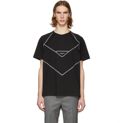Tシャツ・カットソー Givenchy Black Cotton T-Shirt With Contrasting Logo Prints 22433008_52404286_600.jpg