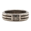 GIVENCHY GIVENCHY SILVER 4G DOUBLE ROW RING