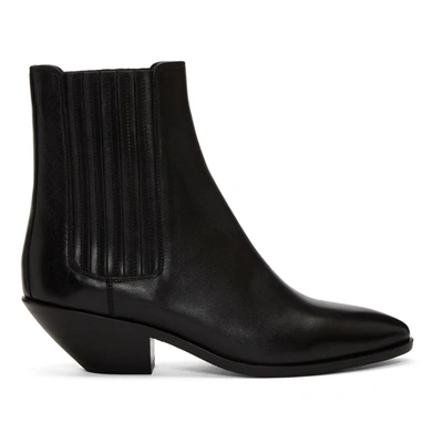 Saint Laurent Black West Chelsea Boots