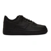 Nike Air Force 1 Leather Sneakers In 001 Black