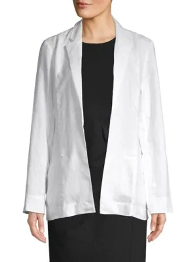 Saks Fifth Avenue Linen Blazer In White