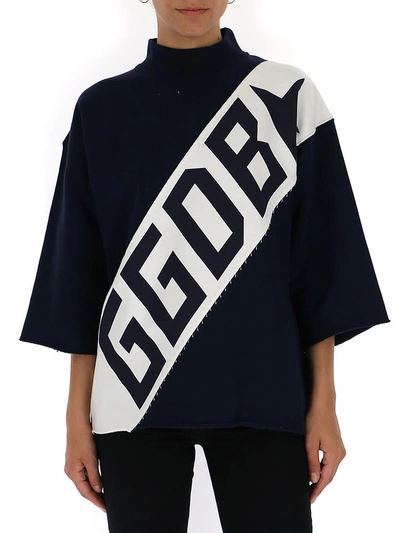 Golden Goose Ggdb Logo Sweater In Dark Blue
