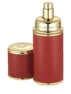 CREED RED WITH GOLD TRIM LEATHER DELUXE ATOMIZER,406660277156