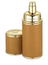 CREED CAMEL WITH GOLD TRIM LEATHER DELUXE ATOMIZER,406660437673